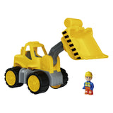 Stor strømarbejder Midi Wheel Loader skovl med figur