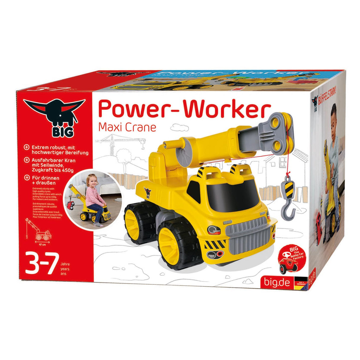 Big Power Worker Maxi Walking car with tap