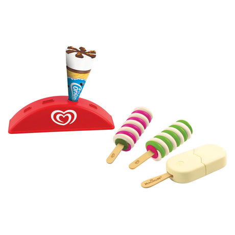 Casdon Set of 3 Play Ice Creams with Stand