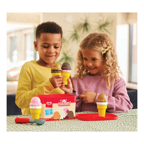 Casdon Play Ice Cream Bucket with Scoop - 4 Flavors