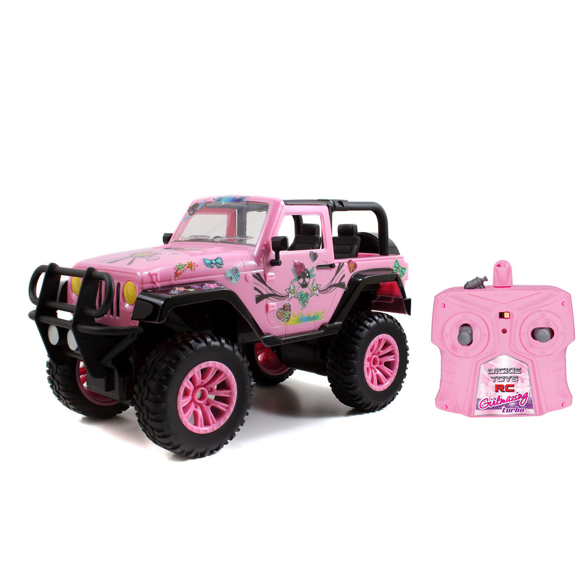 Dickie rc jeep wrangler rosa