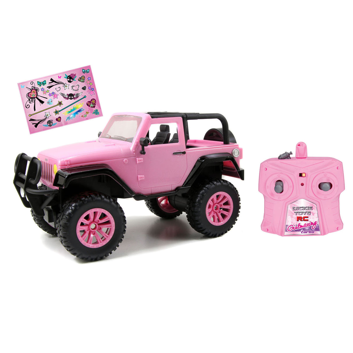 Dickie rc jeep wrangler rosa