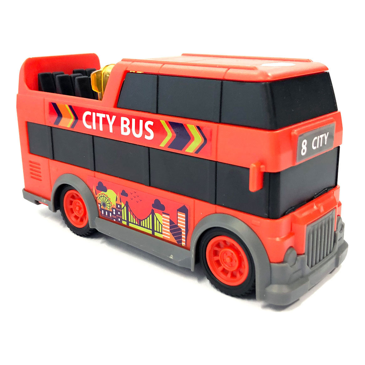 Dickie City Bus mat Liicht an Toun