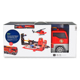 Dickie Foldbar Fire Truck och Garage Play Set