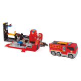 Dickie Pliable Fire Truck and Garage Play Set