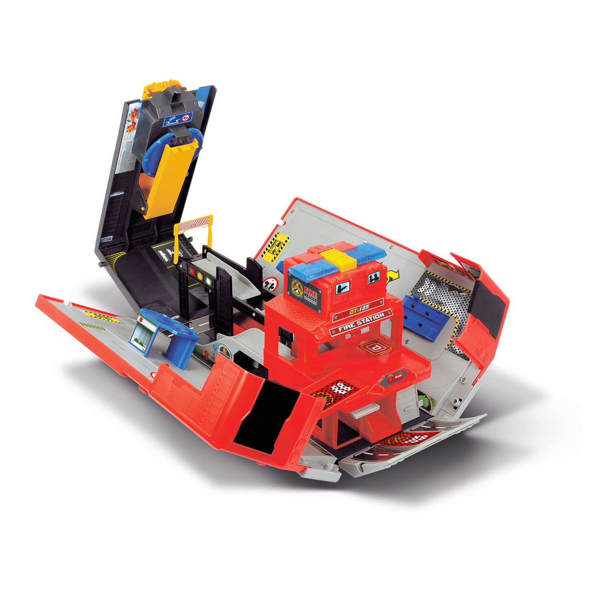 Dickie Foldbar Fire Truck och Garage Play Set