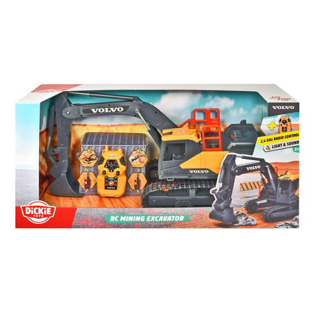 Dickie RC Volvo Mini Excavator Bestuurbare Graafmachine