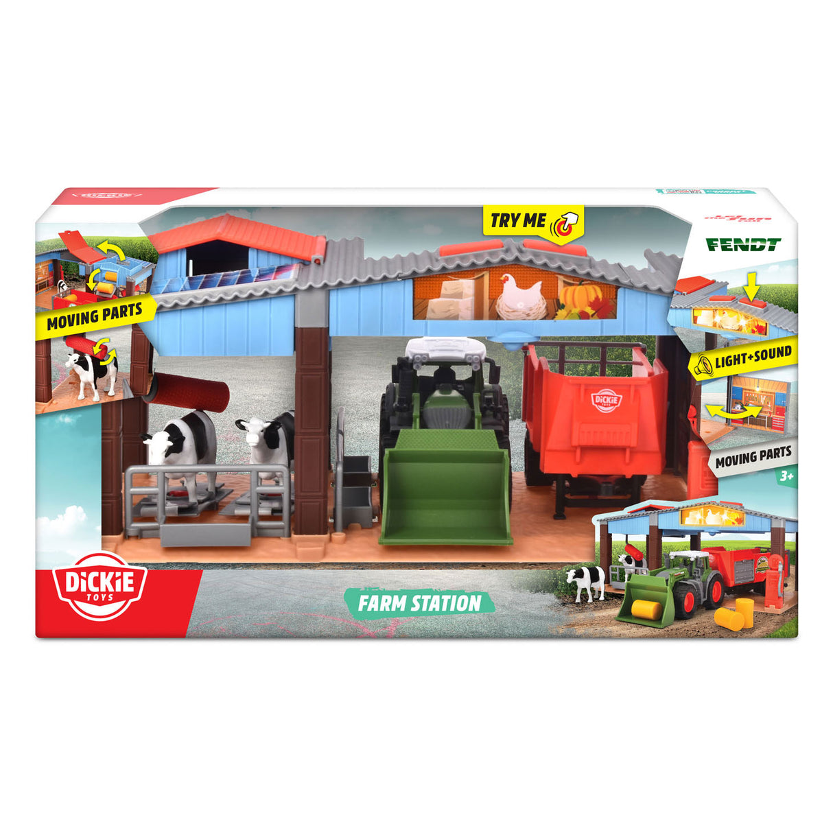 Dickie Boerderij och Fendt Tractor Play Set