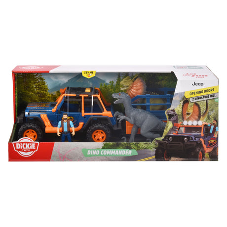 Dickie Dino Jeep mat Trailer spillen Set