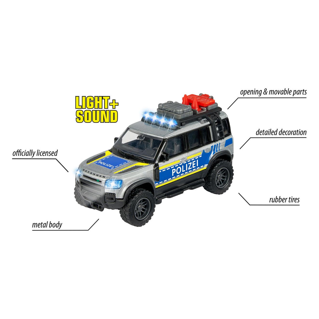 Majorette Land Rover Police