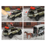 Majorette Land Rover con remolque de caballos