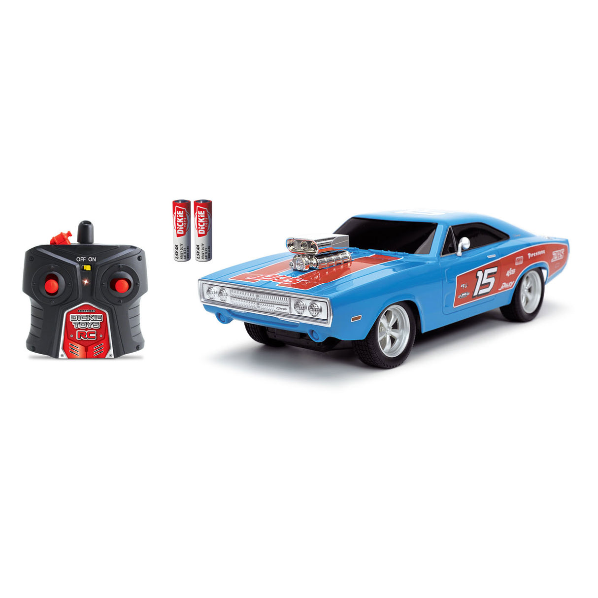 Dickie RC Dodge Charger 1970 1:16 VOITURE SURCHÉE