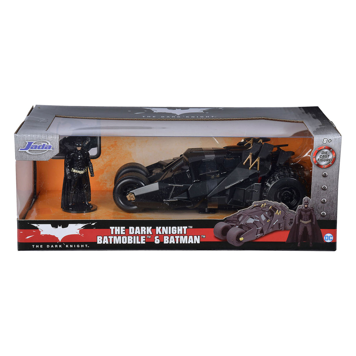 De Jada Batman den donkel Ritter mat batemobilesche Auto 1:24