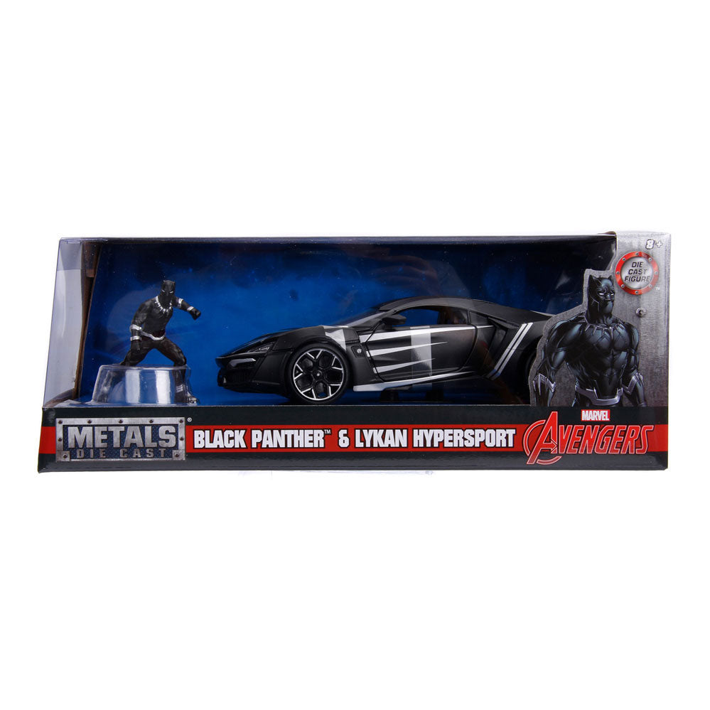 Jada Die Cast Avengers Black Panther med Auto 1:24