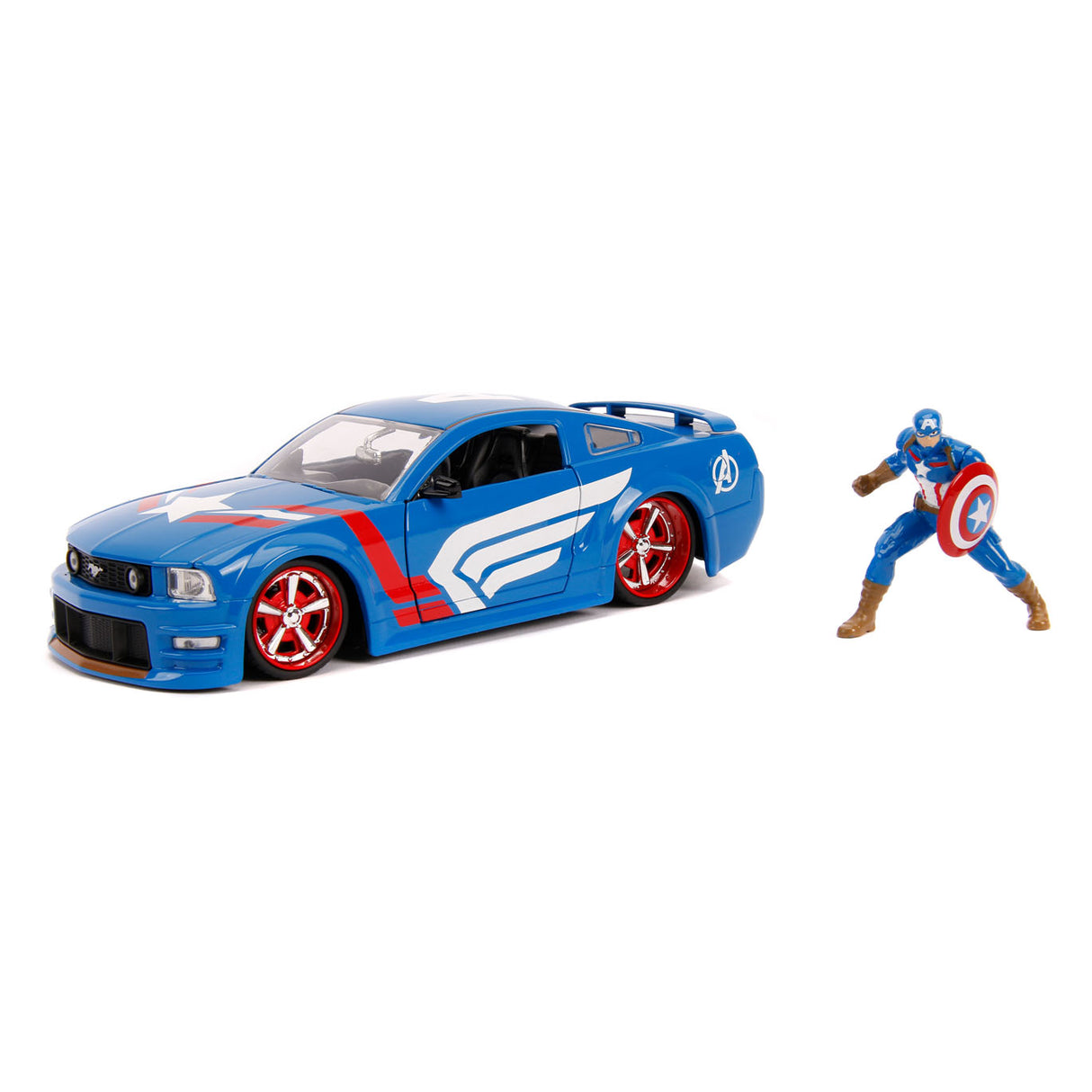 Jada Toys Jada Avengers Captain America with Auto 1:24