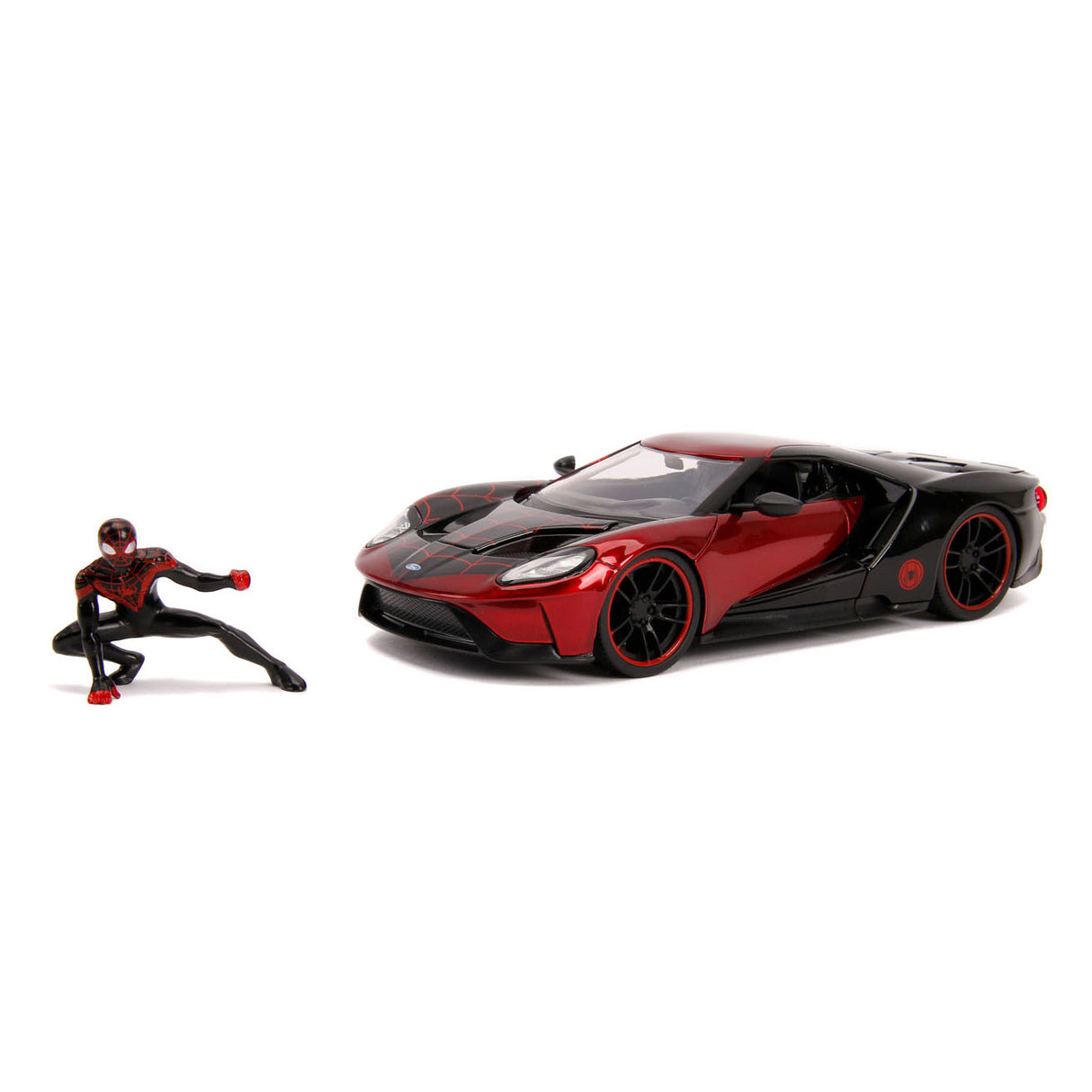 Jada Toys Jada Miles Morales med 2017 Ford GT Auto 1:24