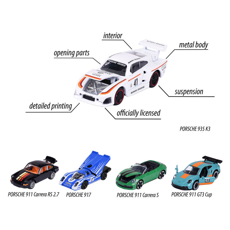 Majorette Porsche Motorsport Cars Giftpack, 5: a.