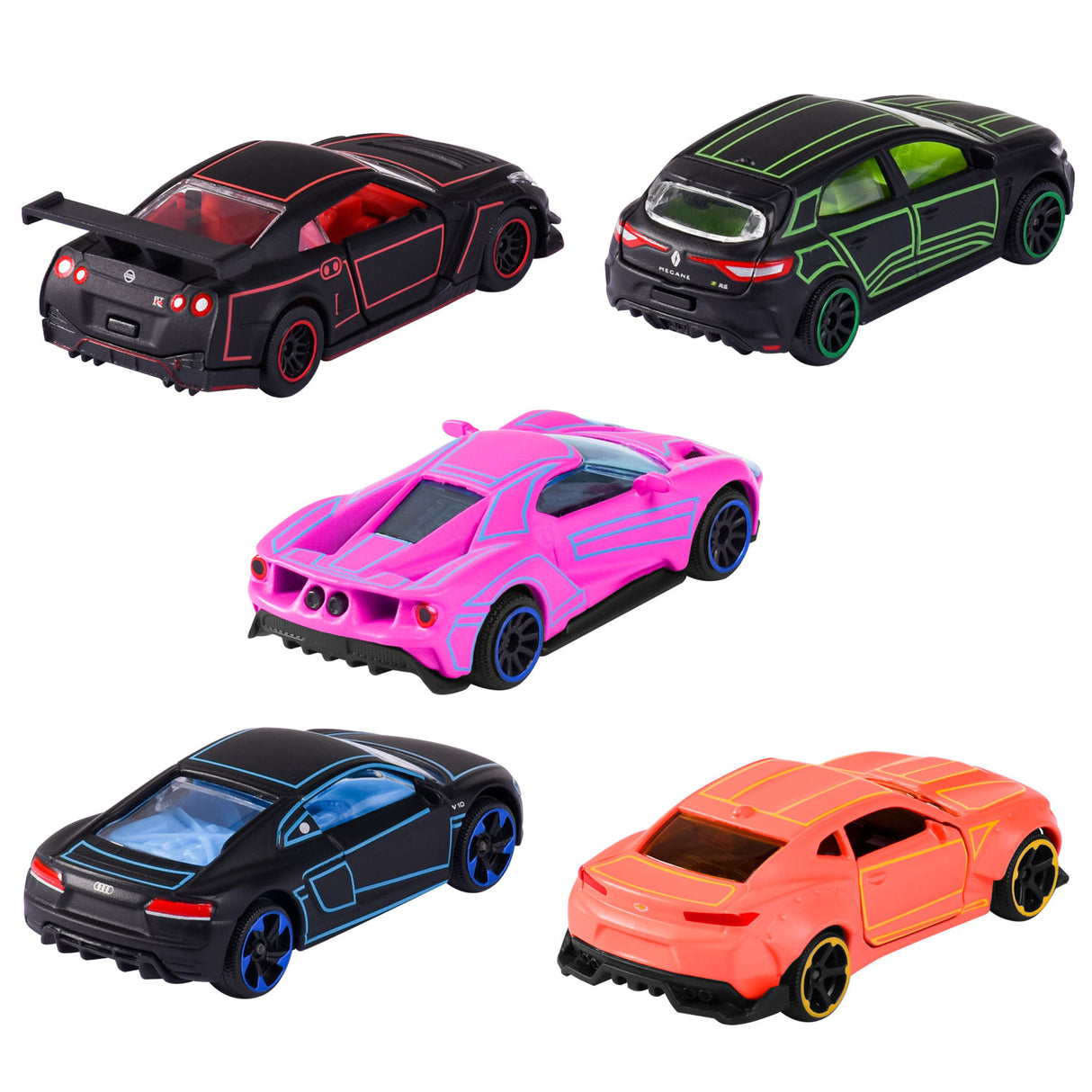 Majorette Light Racers Cars GiftPack, 5st.