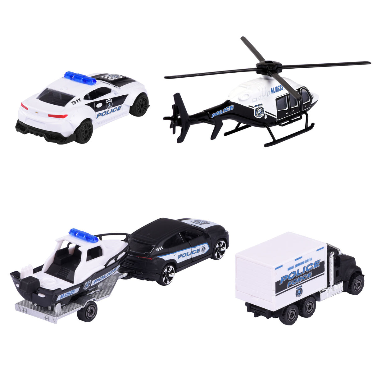 Majorette Police Auto's Giftpack, 4st.