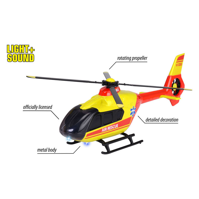Záchranný vrtulník mažoretky airbus h135