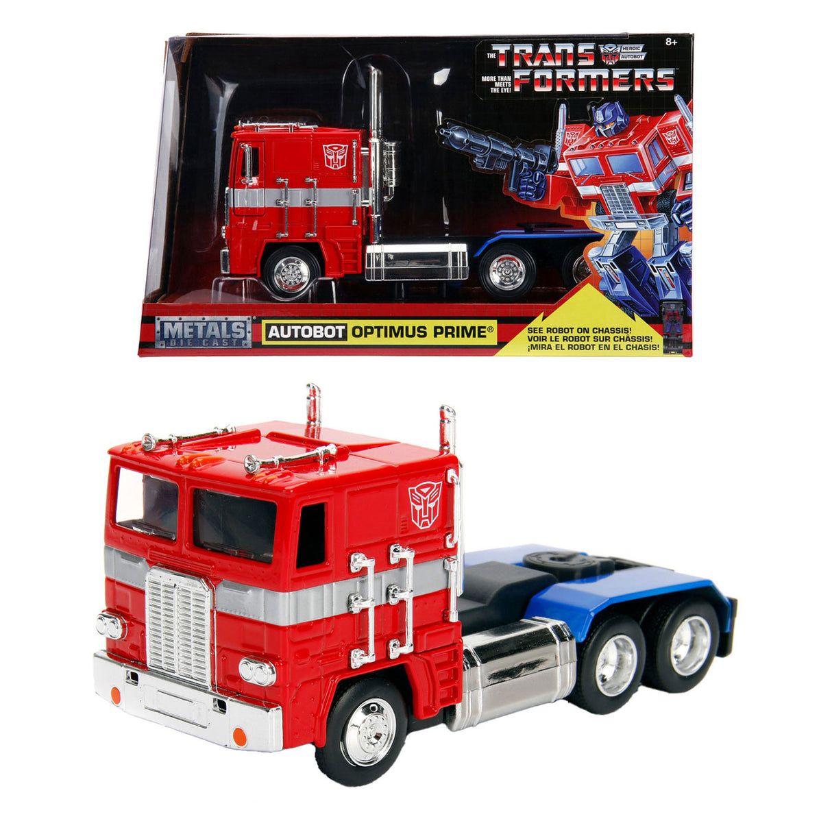 De Jada Toys Jada Diad Di Cast G1 Optimus Prime 1:24