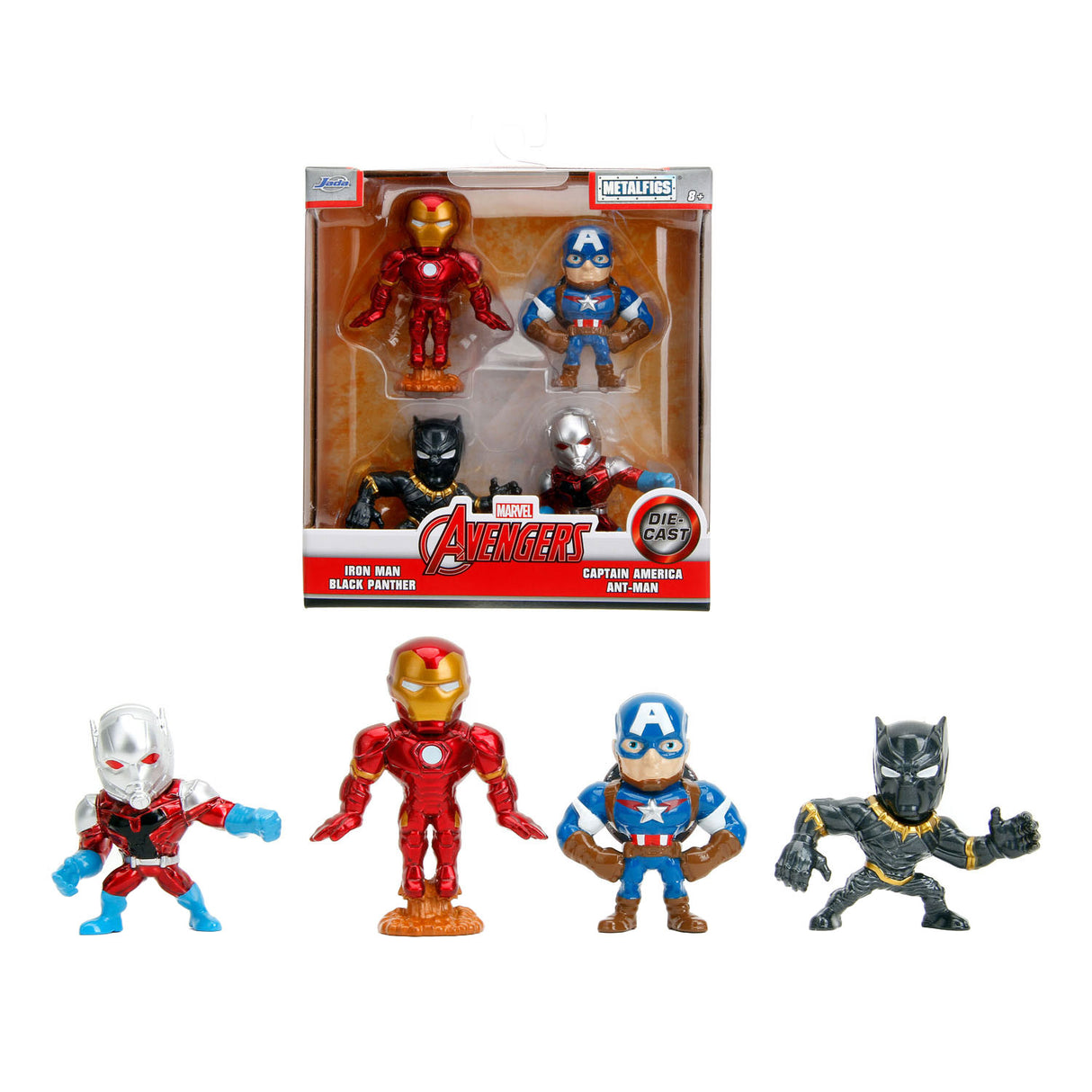 JADA Hračky Jada Metalfigs Avengers 4 kusy