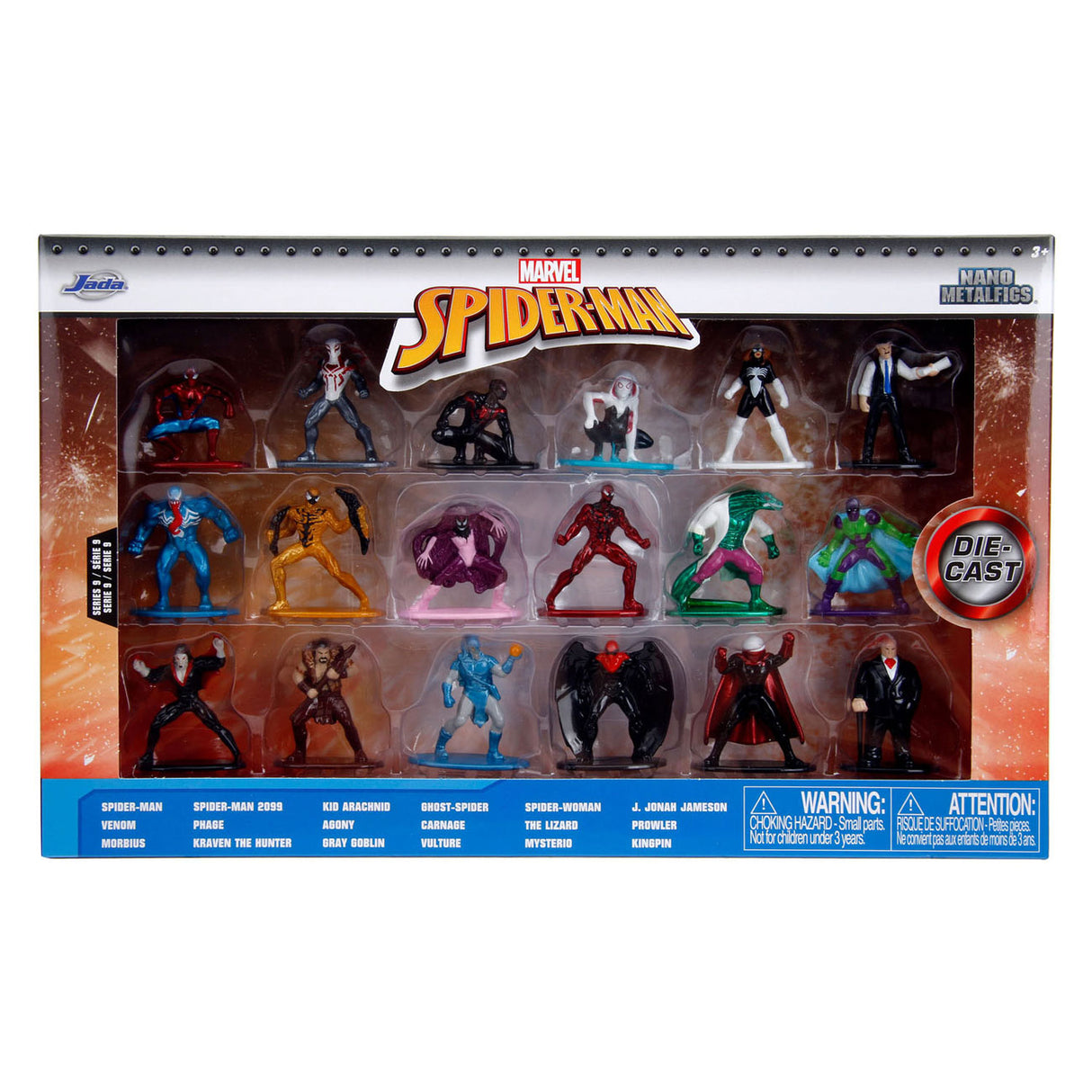 Punti di Jada Jada Die Cast Multi Pack Nano Action Figures Wave 9 18st.