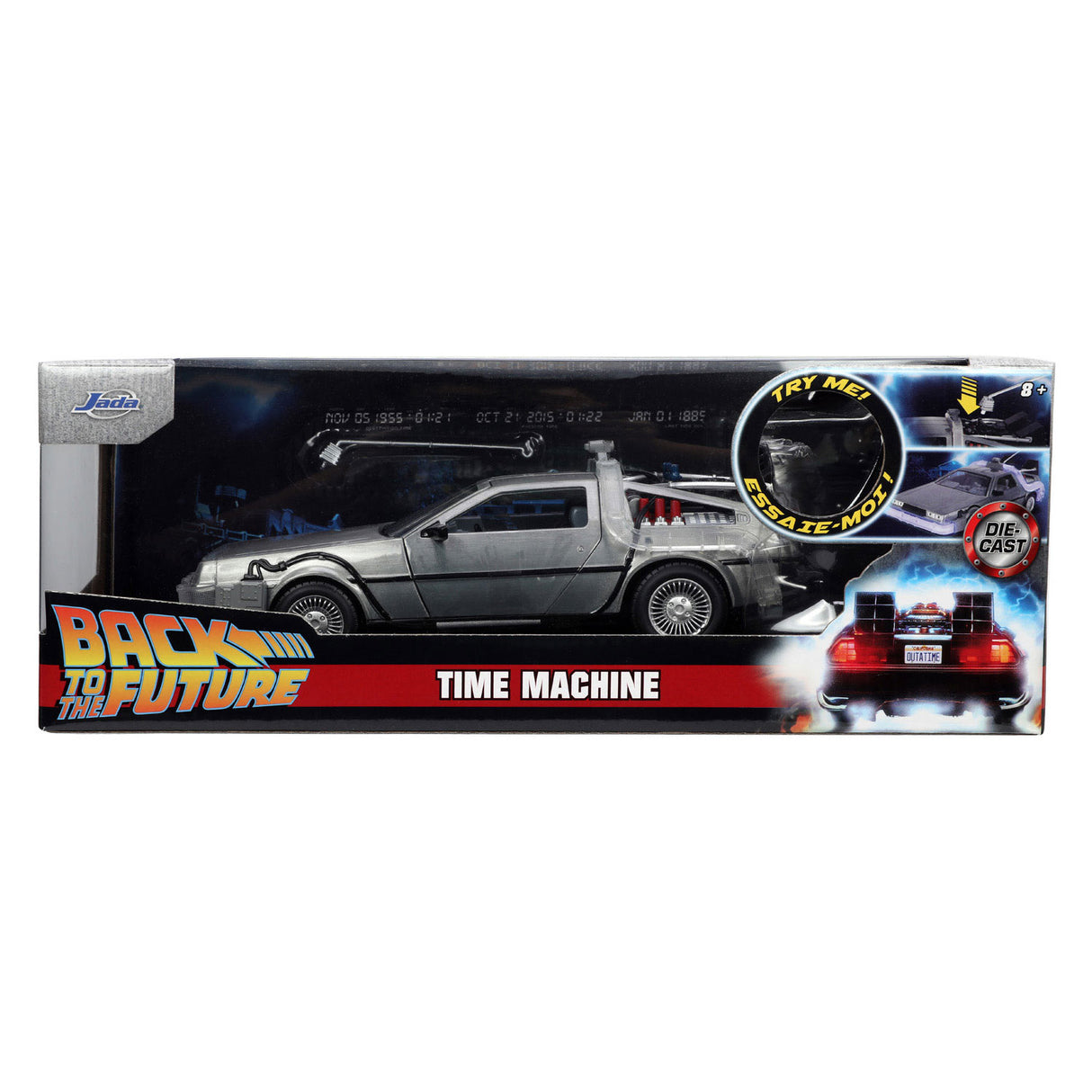 Jada Toys Jada Die Cast Time Machine Back to the Future 1 Auto 1:24