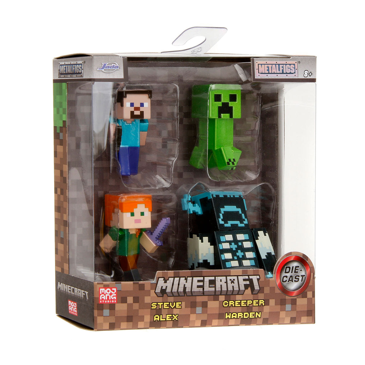 Jada Toys Jada Metalfigs Die Cast Minecraft Figuras Wave 9, 4st.