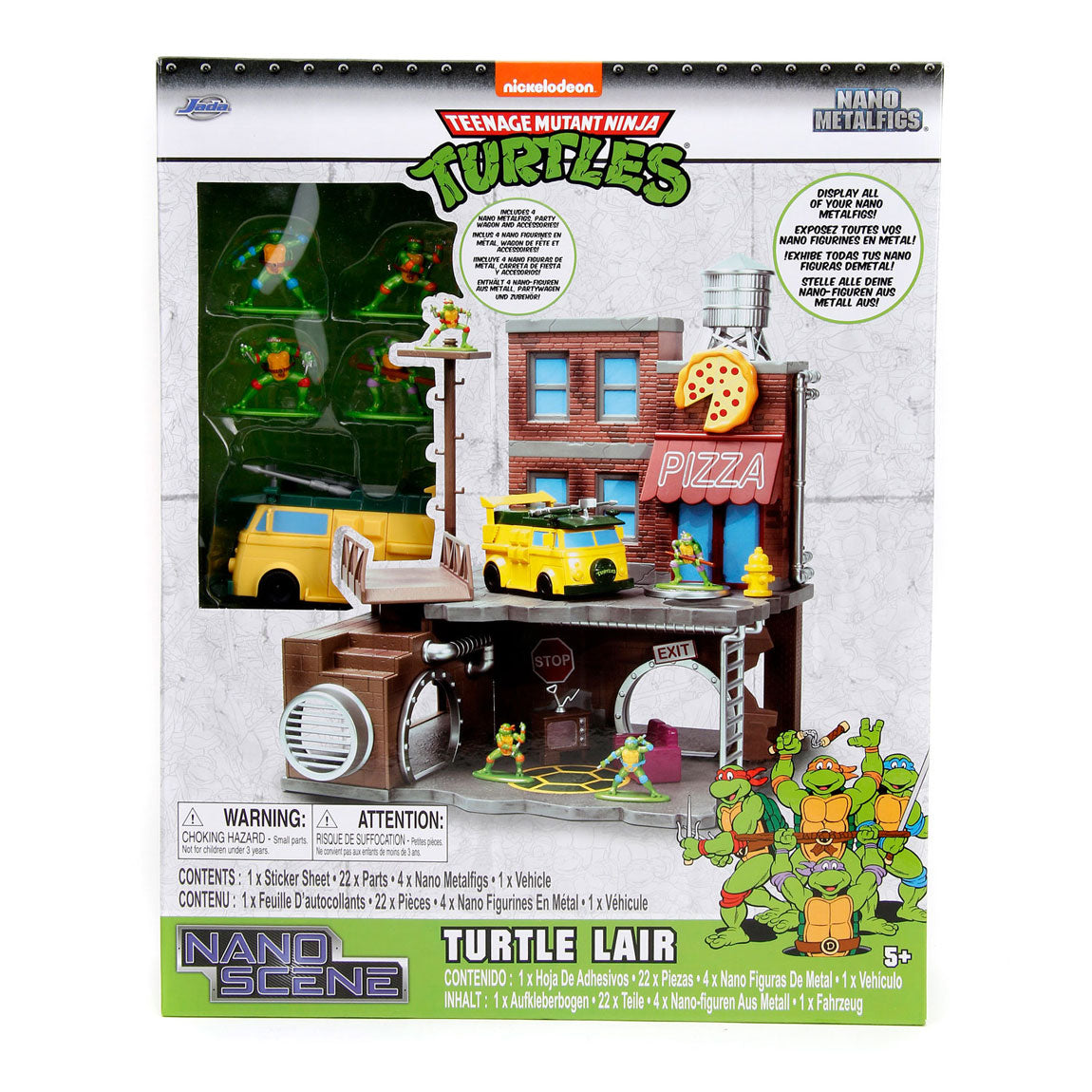 Jada Toys Jada Metalfigs headquarters Teenage Mutant Ninja Turtles play set