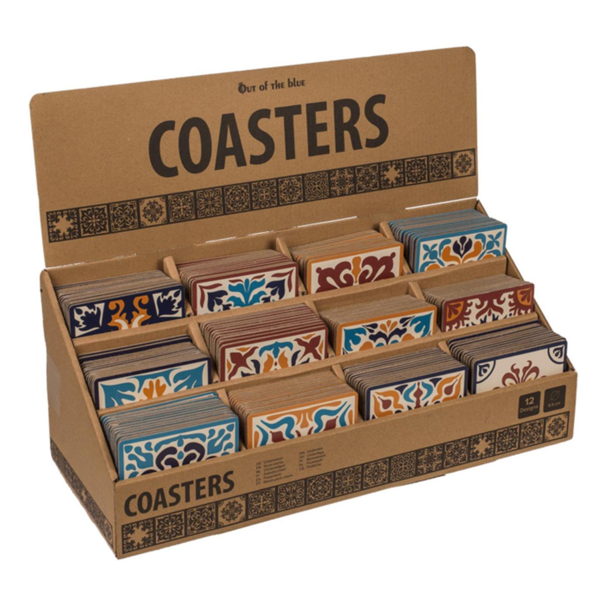 Ootb coaster mosaic cork 9.5x9.5x0.5cm