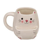 Ootb mug cat with cookie compartment 15x9x12cm 450ml