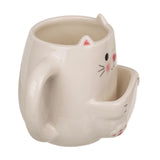 Ootb mug cat with cookie compartment 15x9x12cm 450ml