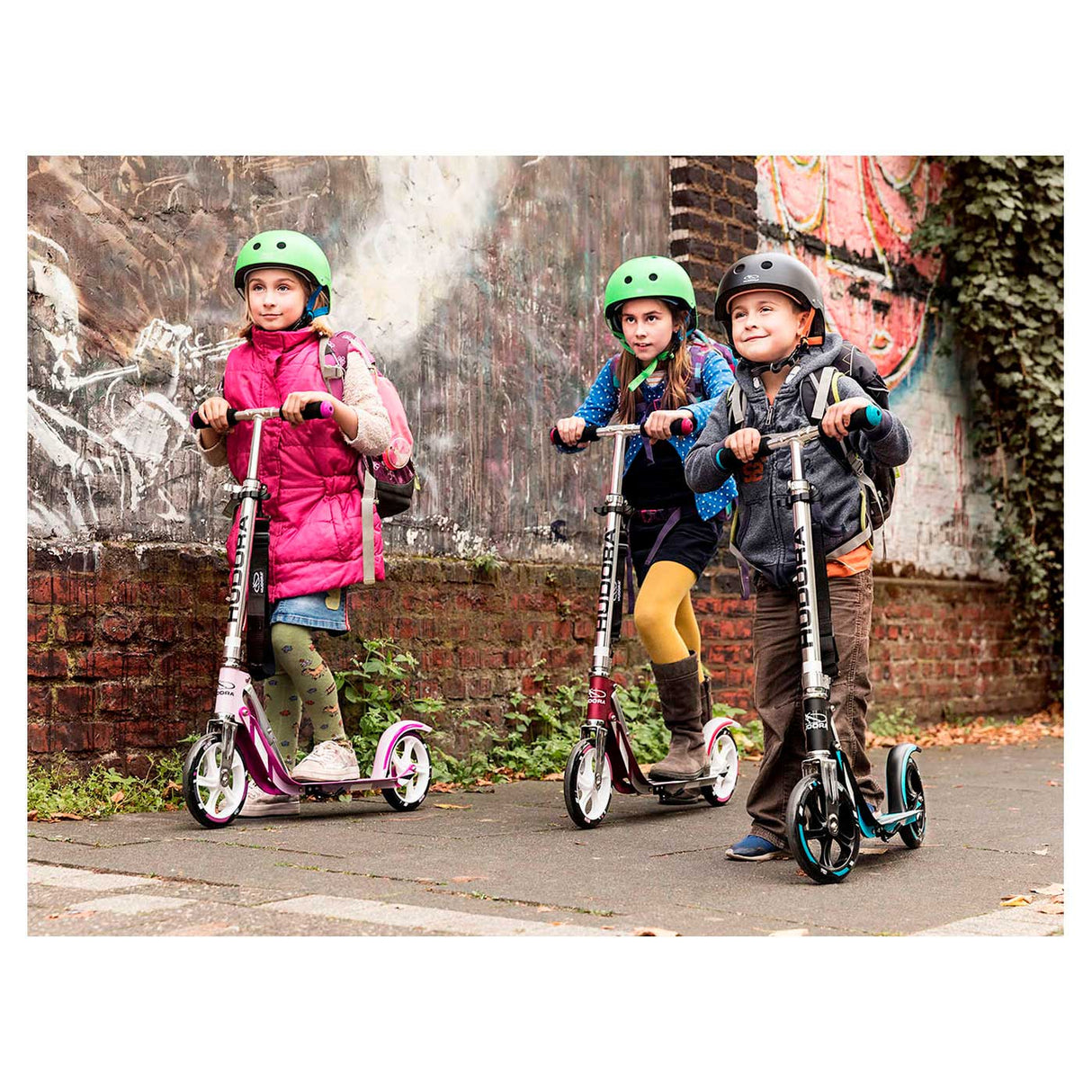 Hudora scooter big wheel step rx205 - black red
