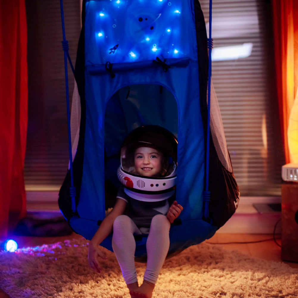 Hudora nest swing cosmos with tent LED