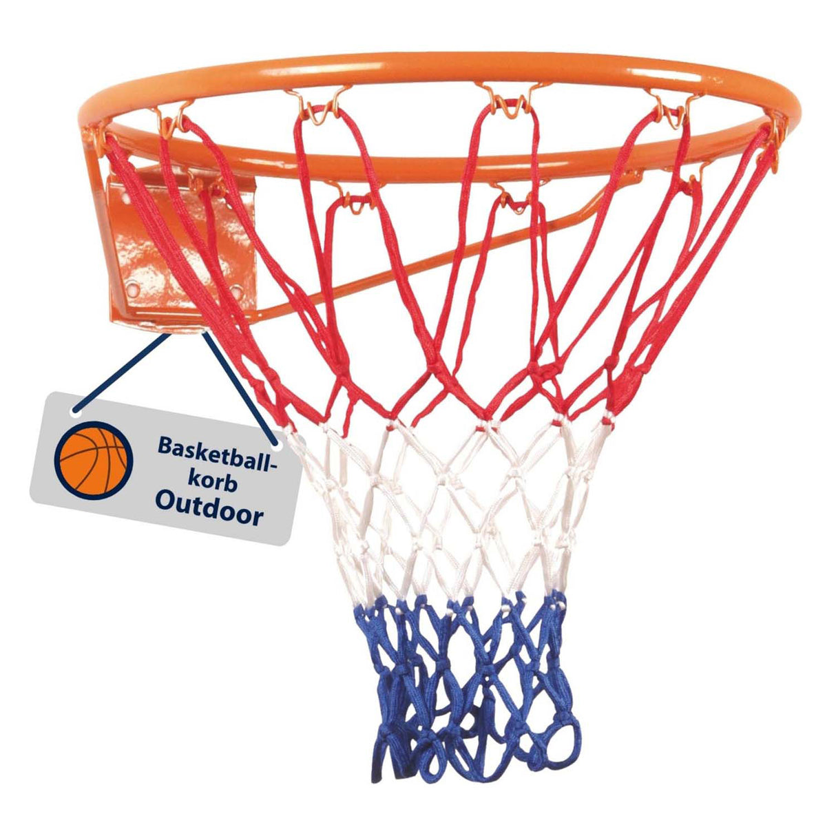 Hudora basketball ring metal with net