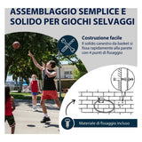 Hudora basketball ring metal with net