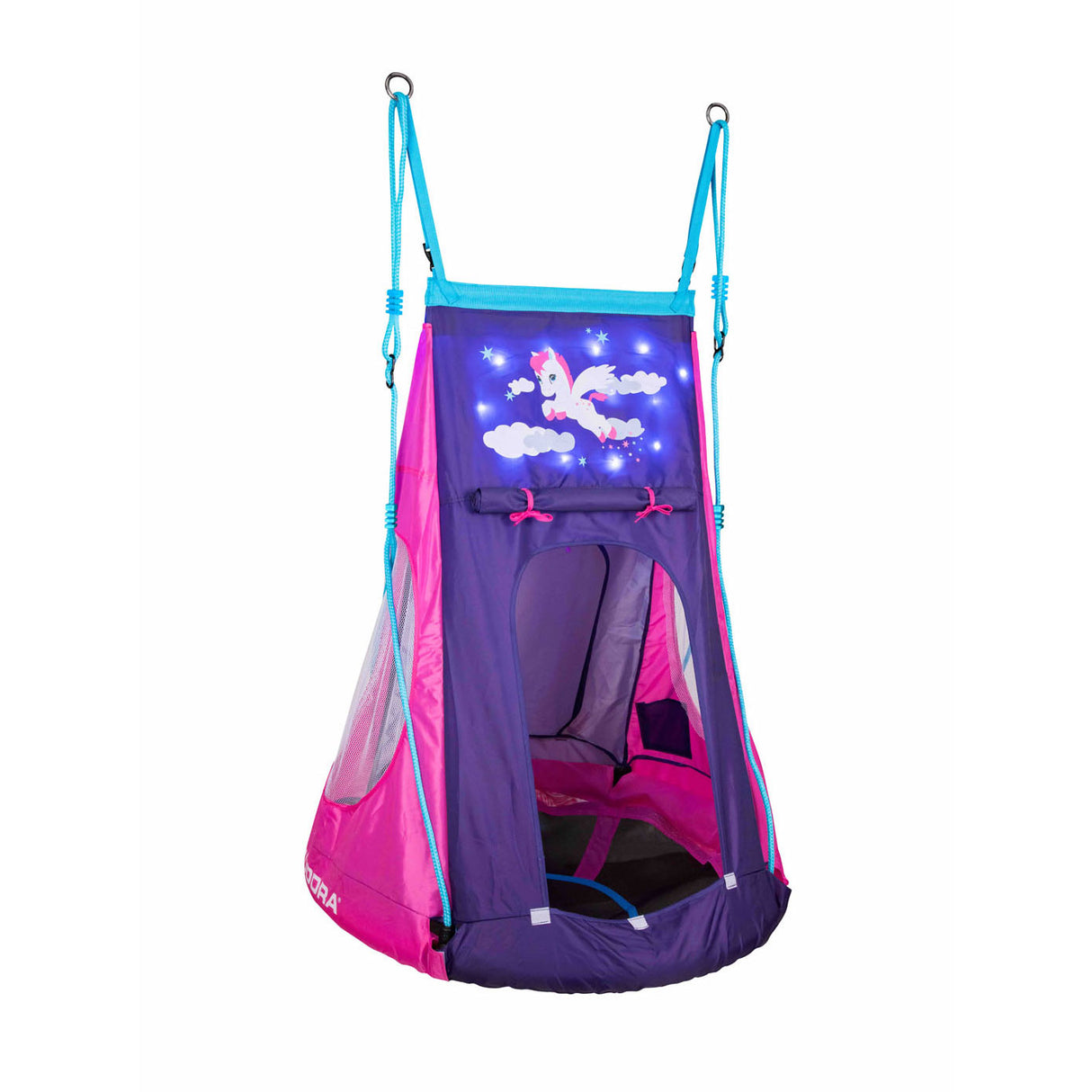 Hudora Nestschommel Pony met Tent LED