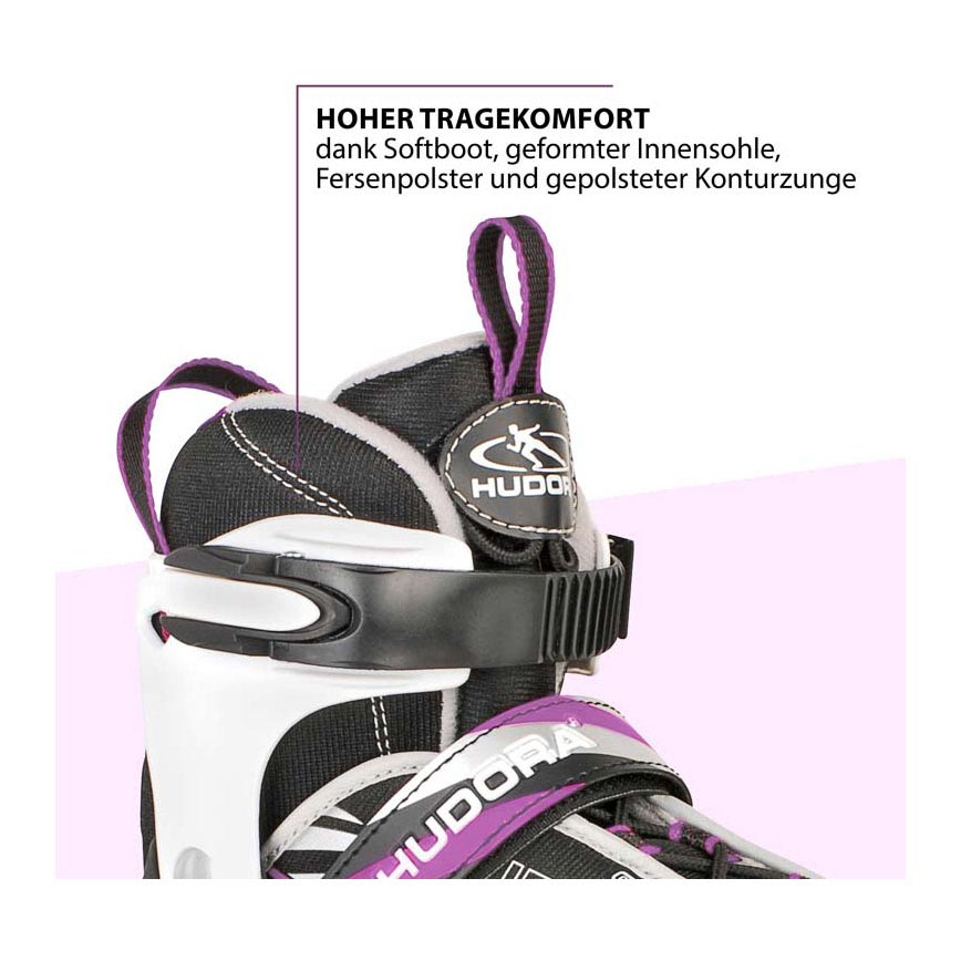 Hudora Skeller Mia Black Purple, Gréisst 37-40