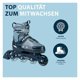 Hudora Skeelers Leon 2.0 Ocean Blue, taglia 33-36