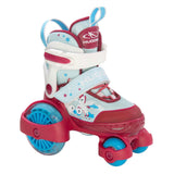 Hudora Roller Skates meng éischt Quad Led Unicorn, Gréisst 26-29