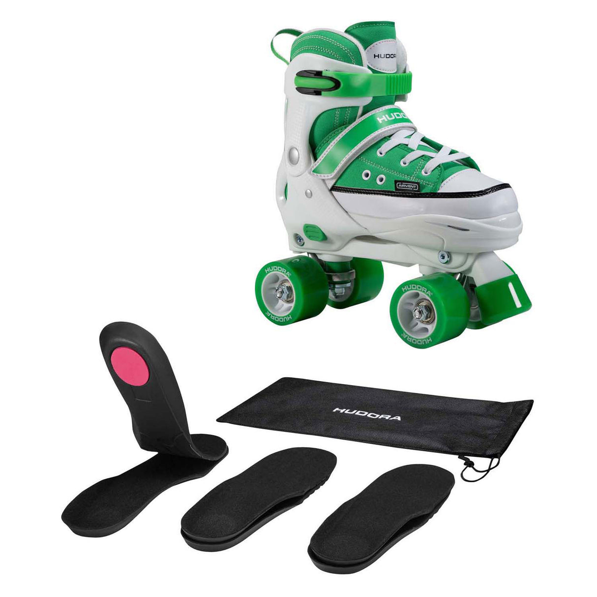 Hudora roller skate sneaker green, size 36-39