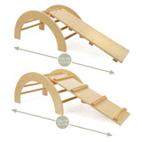 Holz Kletterbogen mat Rutschenset