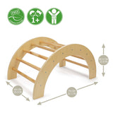 Holz Kletterbogen mat Rutschenset