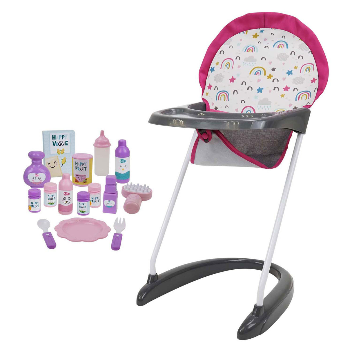 Complete doll play set, 21 pieces.