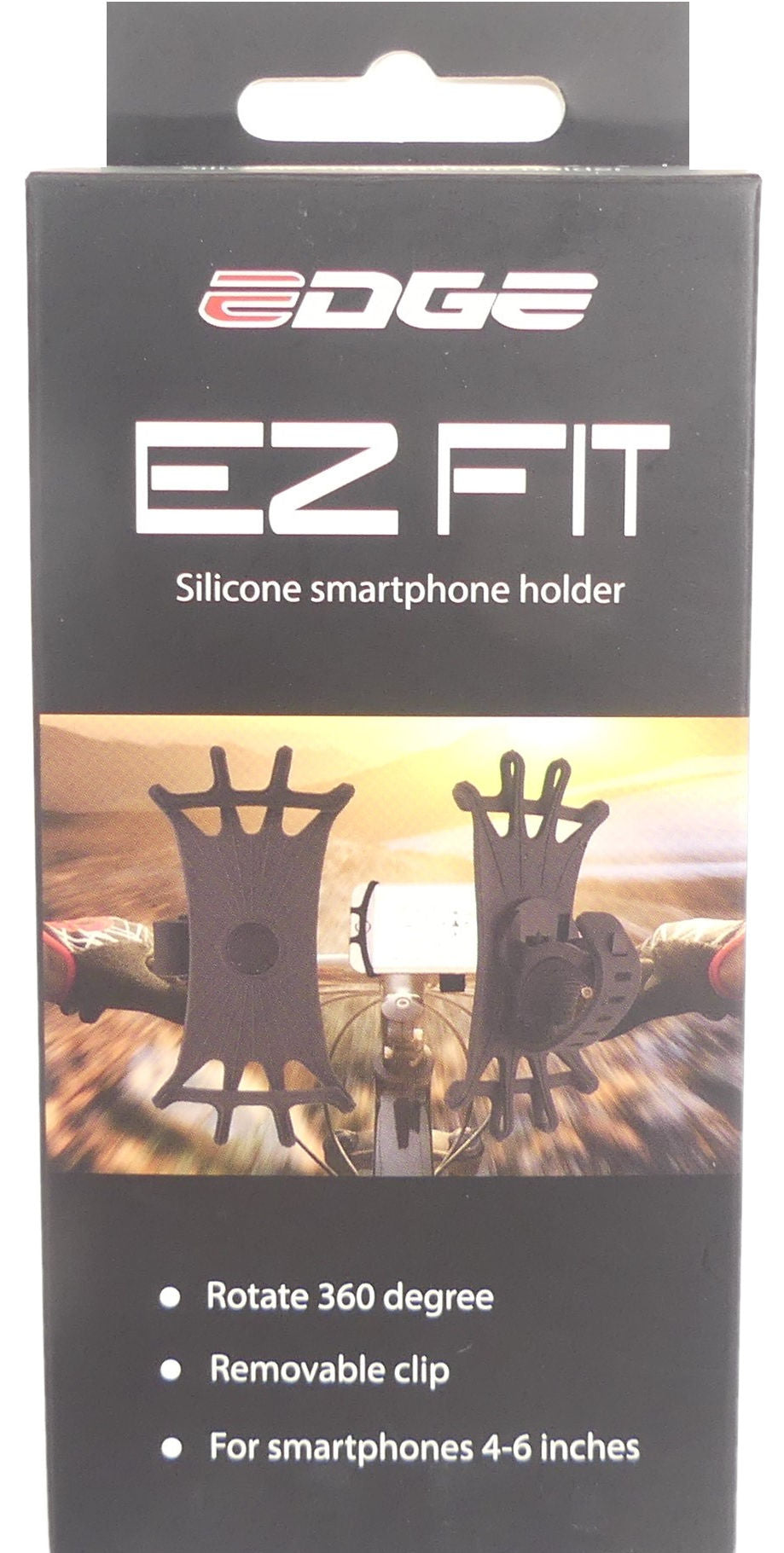 Porta del telefono Edge Fit Ez Fit 360 ° silicone nero