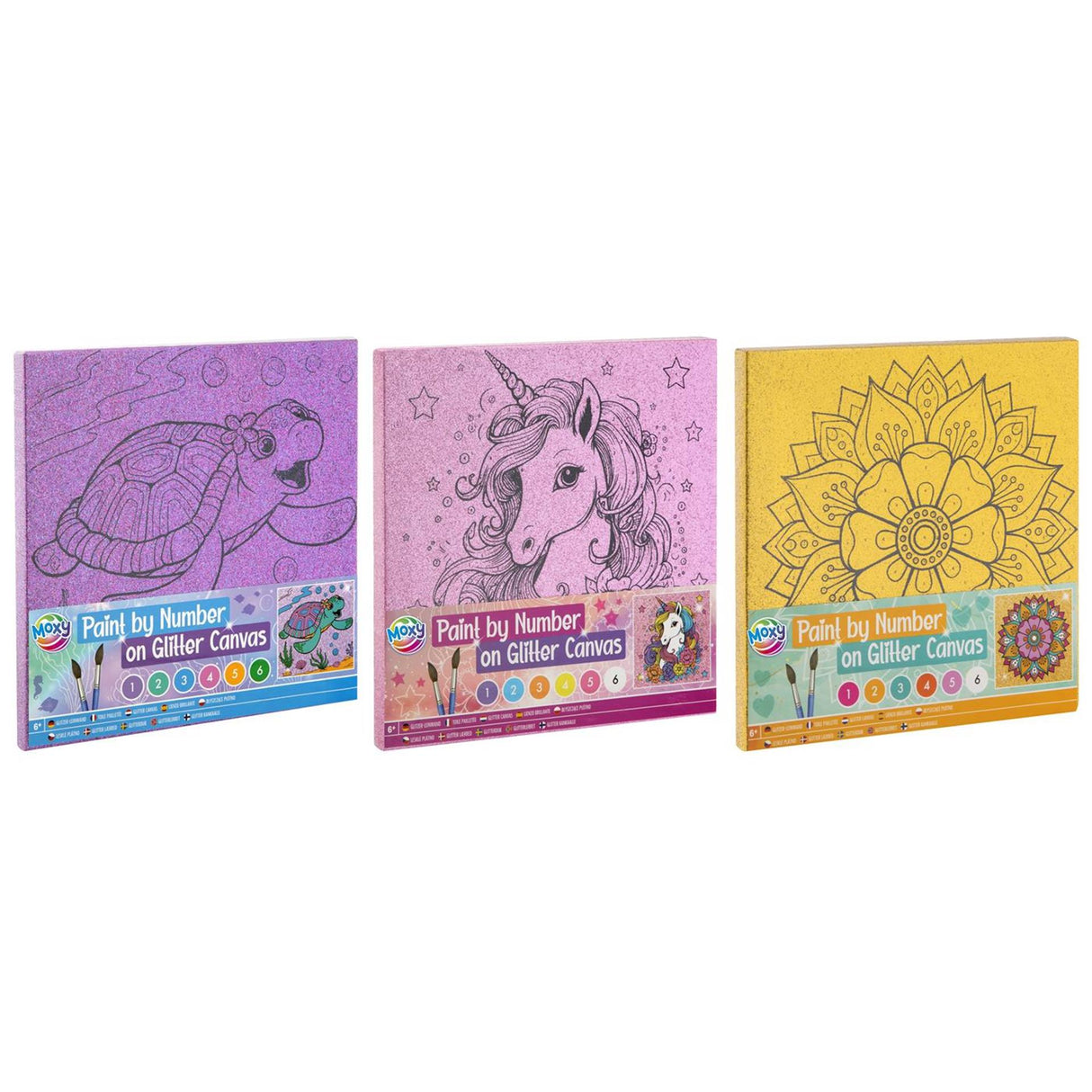 Grafix Moxy Lack no Nummer Glitter