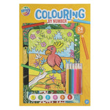 Moxy colors on number A4, 24 designs with 5 pencils