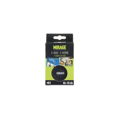 Mirage fietshoorn t-002 80 90db 6,5 cm abs pc črni 2-del