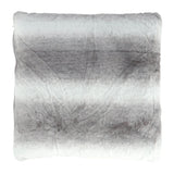 No brand cushion gray 45x45 cm rabbit fur look | 2 pcs